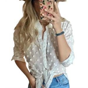 NEW MINAN WONG women's daisy shirt in white